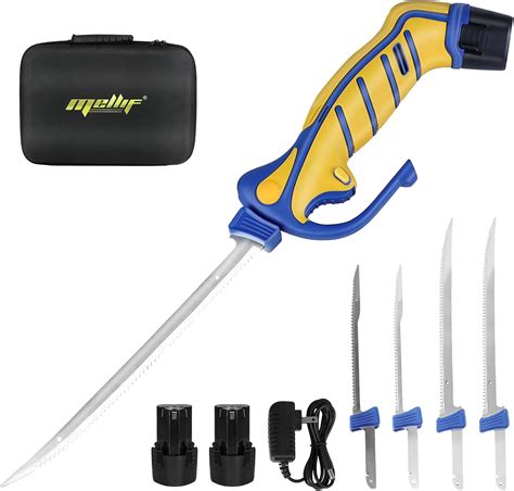 Amazon.com: Mellif Cordless Electric Fillet Knife with 7" & 9.5" Fully ...