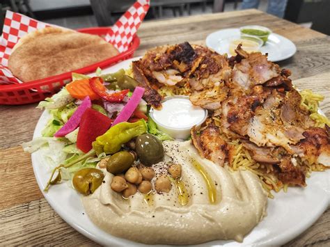 Chicken Shawarma Platter at my Local Iraqi Bakery! : r/FoodPorn