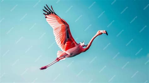 MidFlight Flamingo Wings Fully Extended | Premium AI-generated image