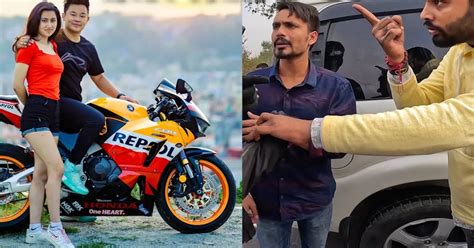 Nepal superbike riders vs Indian Mahindra Scorpio passengers in road ...