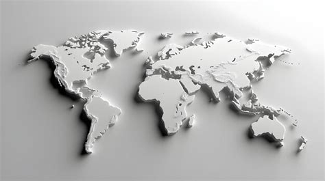 Clear White Map of the World 的图像结果