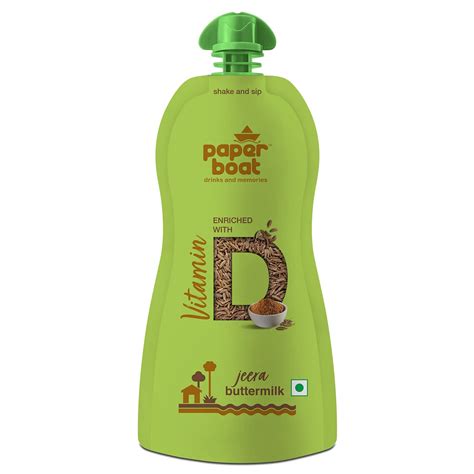 Paper Boat Jeera Buttermilk, Enriched with Vitamin D and Vitamin B12 ...