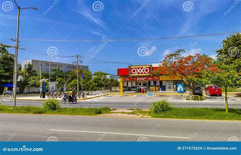 Oxxo Supermarket Shop Store at Road Street Gas Station Mexico Editorial ...