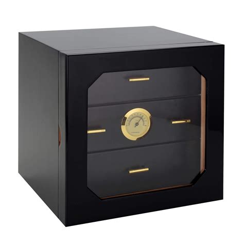 Buy Cigar Cabinet CD07B, Store up to 100 Cigars, Humidor with 3 Cedar ...