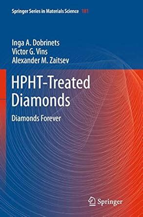 HPHT-Treated Diamonds: Diamonds Forever: 181 (Springer Series in ...