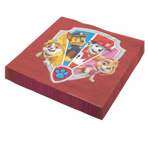 Paw Patrol Servietten 3-lagig – 20 Stück für Kindergeburtstag | Party ...
