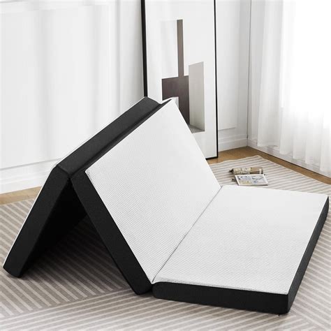 Amazon.com: Hcore Folding Mattress Queen, 4 Inch Foldable Trifold ...