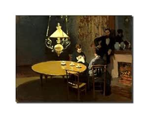 Sikhash Claude Monet Canvas Paintings Interior with Dinner Scene ...