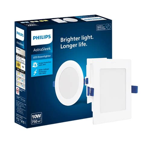 Buy PHILIPS Astra Sleek 10-watt Square LED Downlighter | LED Ceiling ...