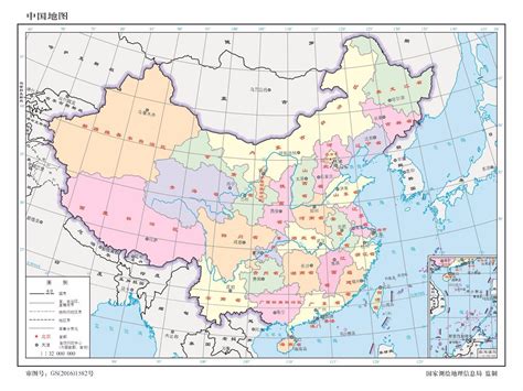 中国地图版图PSD图片-图标实物PSD素材-素彩网