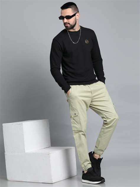 Shop Mens Green Cargo Pants Online in India – Bushirt