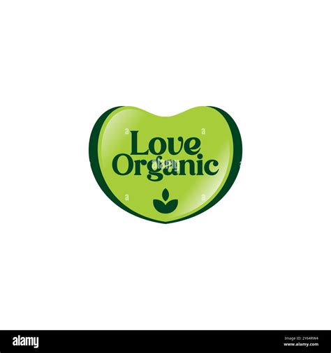 Love Organic Logo Vector. Nature Product Design Stock Vector Image ...