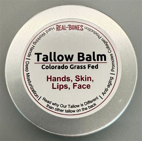 Tallow Balm, 2oz tin – Real-Bones
