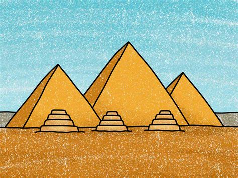 How To Draw A Egyptian Pyramid