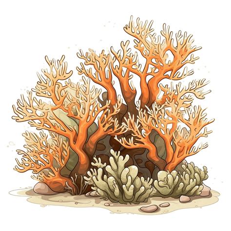Premium AI Image | Coral reef clip art