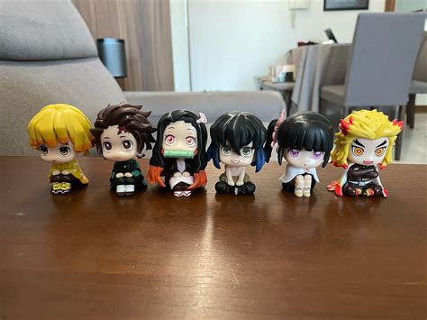 Buy Set of 6 Demon Slayer Action Figures, Tanjiro Nezuko Kyoujurou ...