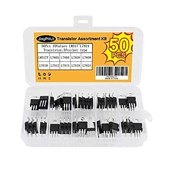 Eiechip 50Pcs 10Values High-Current Positive Voltage Regulator Ic Chips ...