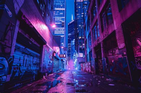Digital art, wide angle, ambient haze street performer, neon signs, evening crowd, moody vibes 的图像结果