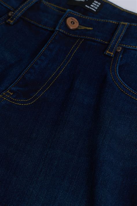 Buy Men's Navy Plain Bootcut Jeans Online | Snitch – SNITCH