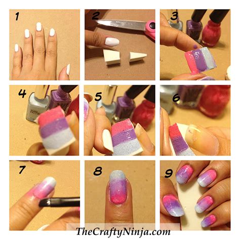 Ombre Nails Tutorial 的图像结果
