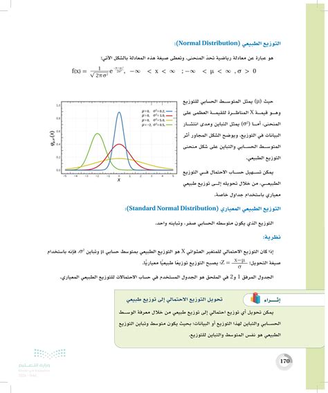 التوزيع الطبيعي المعياري (Standard Normal Distribution): عين 2024 ...