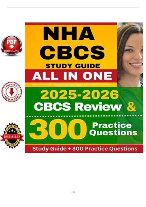 NHA CBCS STUDY GUIDE (Latest 2025 / 2026): Most Comprehensive Qs & Ans ...