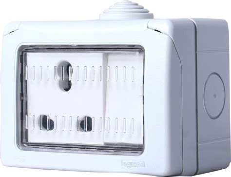 Legrand Plexo Box 3 Module Waterproof Enclosure with 16A Switch and ...