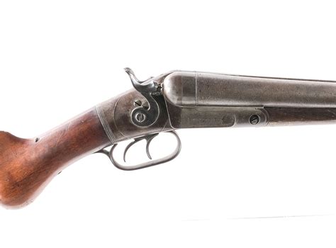 N.R. Davis & Co Damascus 12Ga SxS Hammer Shotgun - CT Firearms Auction