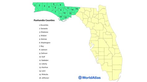 Florida Panhandle County Map Pensacola Florida Map Hi Res Stock