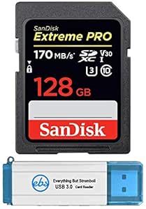 SanDisk Extreme Pro 128GB SDXC Card for Canon Camera Works with EOS R6 ...