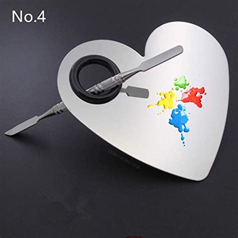 Buy Homely Mixing Palette Stainless Steel Nail Art Polish Mixing Plate ...
