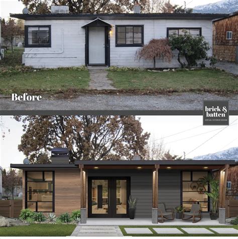 Ranch House Exterior Renovations Before And After