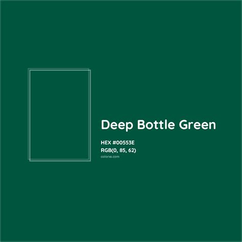 About Deep Bottle Green - Color meaning, codes, similar colors and ...