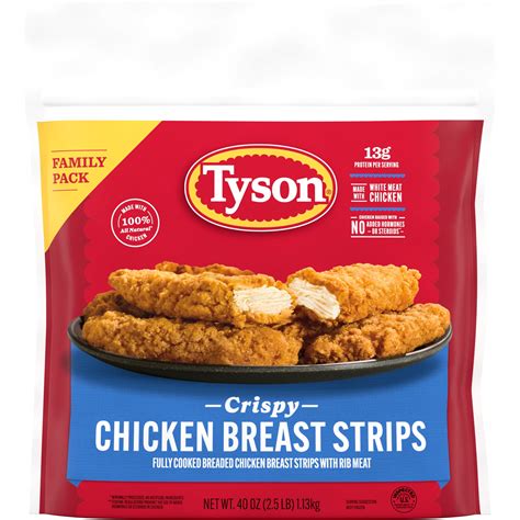 Low FODMAP? Tyson Crispy Chicken Breast Strips, Family Pack, 40 oz ...