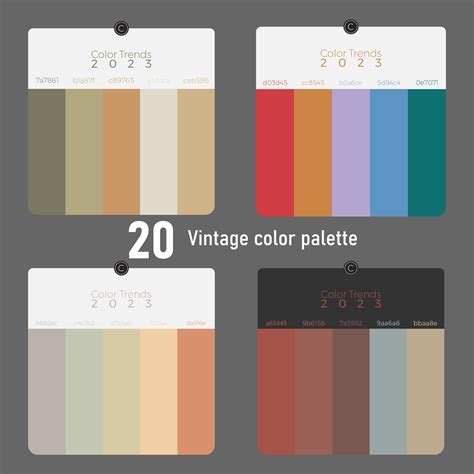 Color Palette Vintage Colors at Jasper Gunson blog
