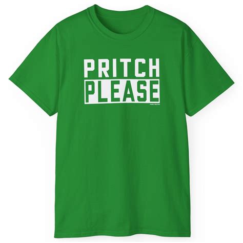 Pritch Please Green T-Shirt – Purely Boston Store