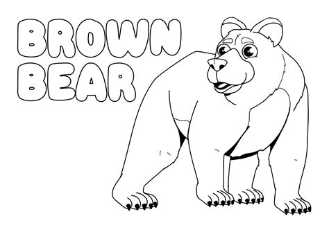 Printable Brown Bear Brown Bear Coloring Pages