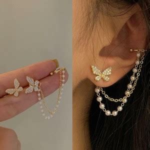Flipkart.com - Buy Vembley Korean Single Ear Cuff With Butterfly Stud ...