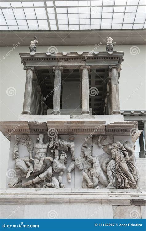Pergamon Altar As Reconstructed in the Pergamon Museum in Berlin ...
