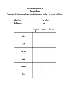 Fillable Online groups creighton Written Communication Skills ...