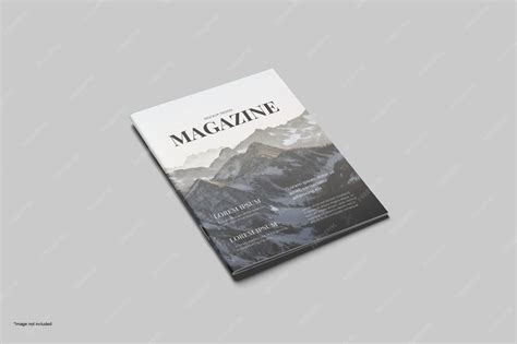 Premium PSD | A4 cover magazine mockup
