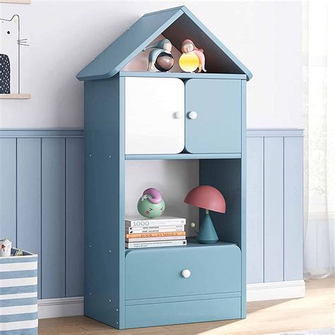 Buy U&Q Modern ChildrenBookcase,Wood Cube Storage Case Bookshelf with ...