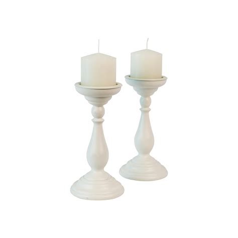 White Pillar Candle Holder » Queenstown Wedding Hire