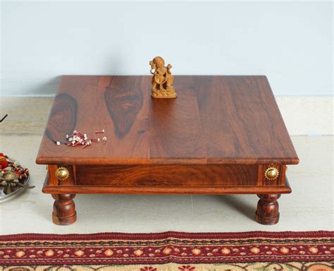 Buy Online: 50% Off Namo Wooden Pooja Chowki