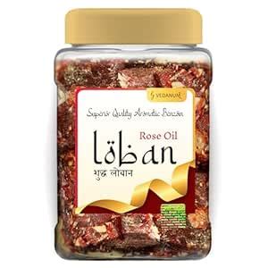 Vedanum Top Grade Red Color Premium Kodia Loban Jar with Rose Perfume ...