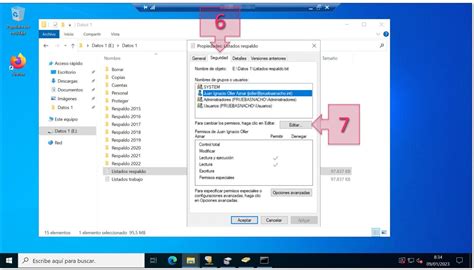 Configuración de permisos NTFS