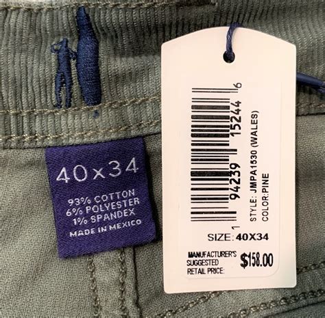 Johnnie-O Wales Men's Corduroy Five Pocket Pants in Pine Size: 40x34 ...