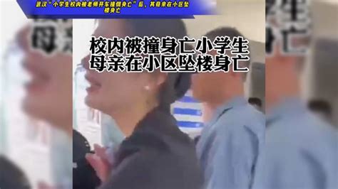 武汉“小学生校内被老师开车撞倒身亡”后，其母亲在小区坠楼身亡,社会,民生,好看视频