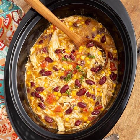 Slow Cooker Mexican Chicken Stew - Retro Recipe Box