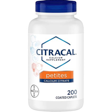 Citracal citrate de calcium avec vitamine d petites, comprimés enrobés ...